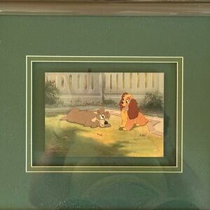 Framed Lady and the Tramp Art Print